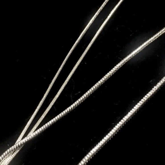 Silver Snake Chain 20” Necklace Stamped 925 2mm - Picture 5 of 8